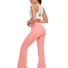 Women's Stretchy Flare Leg Yoga Pants Soft Casual Sports Pants