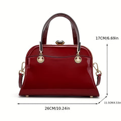 Vintage Rhinestone Satchel Bag Classic Retro Handbag For Party
