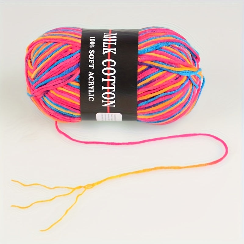 Colorful Milk Cotton Yarn for DIY Knitting and Crocheting