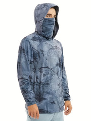Men's UPF 50 Sun Protection Hoodie With Mask Long Sleeve