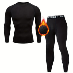 Men's Quick Drying Compression Shirt & Leggings Set
