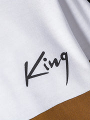 Boy's KING Print 2pcs Sweatshirt & Sweatpants Set