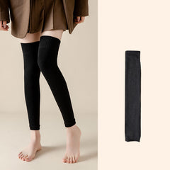 Rib Knit Knee High Leg Warmer Socks
