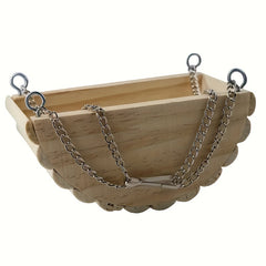 Hamster Wooden Swing Toy Hanging Bed Gerbil Mouse Dwarf Hamster Supplies