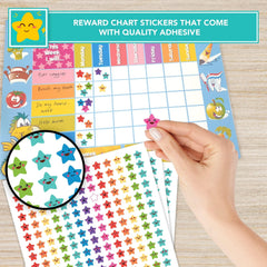 1170pcs Star Stickers Happy Smile Face Stars Students Reward Chart