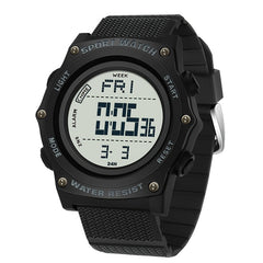 SANDA Sport Digital Watch 5ATM Luminous Display Stopwatch Alarm TPU Strap