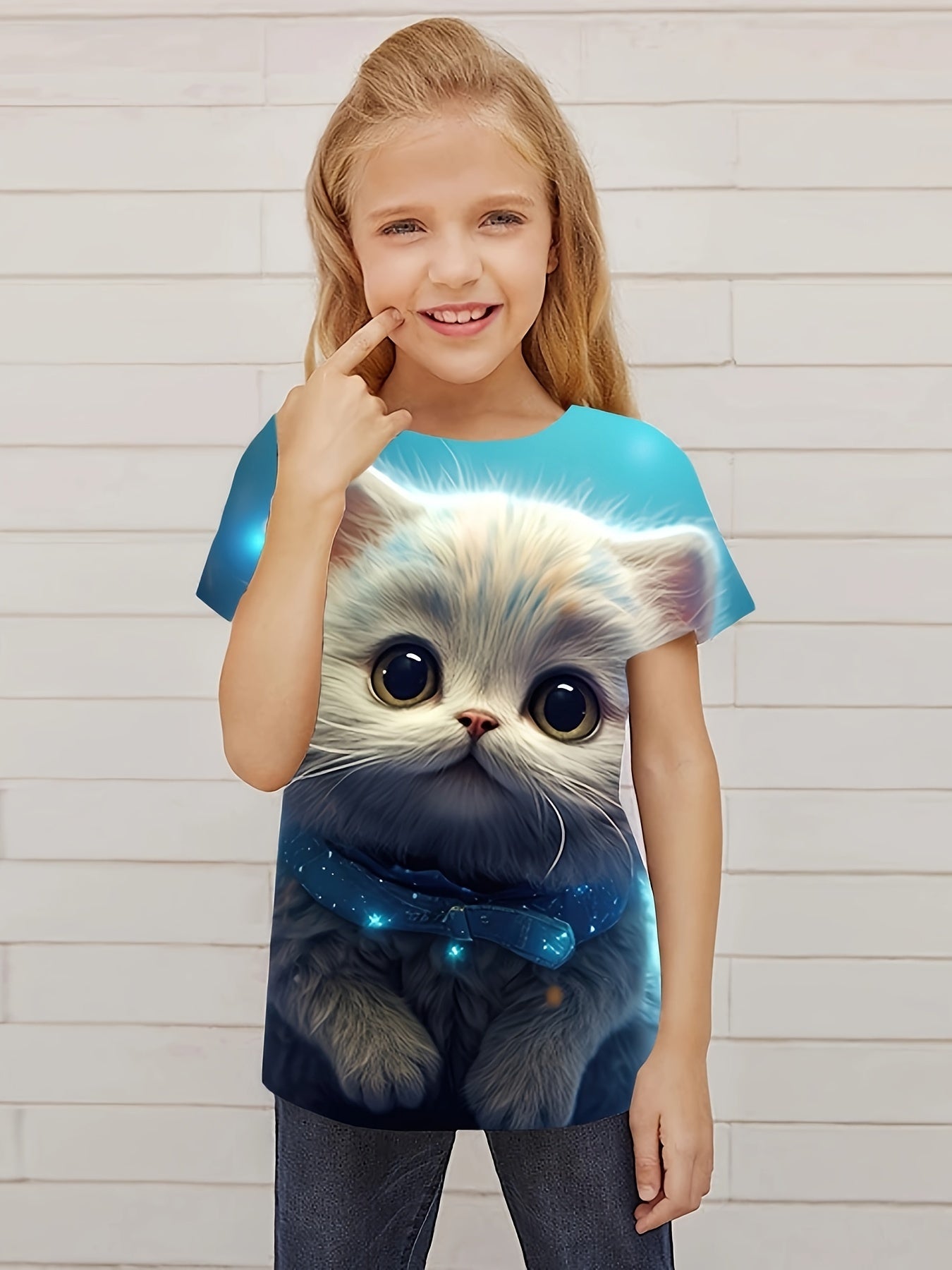 Comfy Cat Graphic T shirt Girls Casual Short Sleeve Tees Summer Clothes Gift