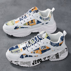 Print Non Slip Lightweight Running Shoes Wear Resistance Badminton Shoes