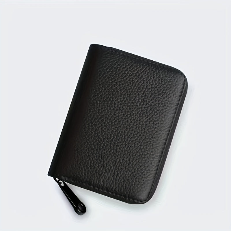Men's Large Capacity Zipper Card Holder Wallet