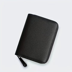 Men's Large Capacity Zipper Card Holder Wallet