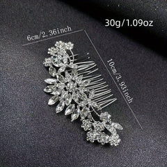 Crystal Hair Comb Bridal Insert Comb Head Decoration