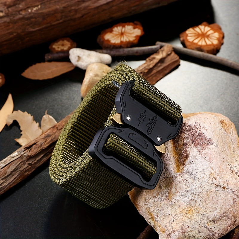 Nylon Tactical Belt Quick Release Buckle Elastic