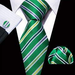 Barry Wang Stripe Necktie Set