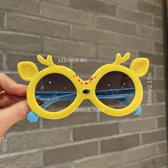 Kids Cartoon Deer Sunglasses Sun Protection Accessory for Outdoor Activities