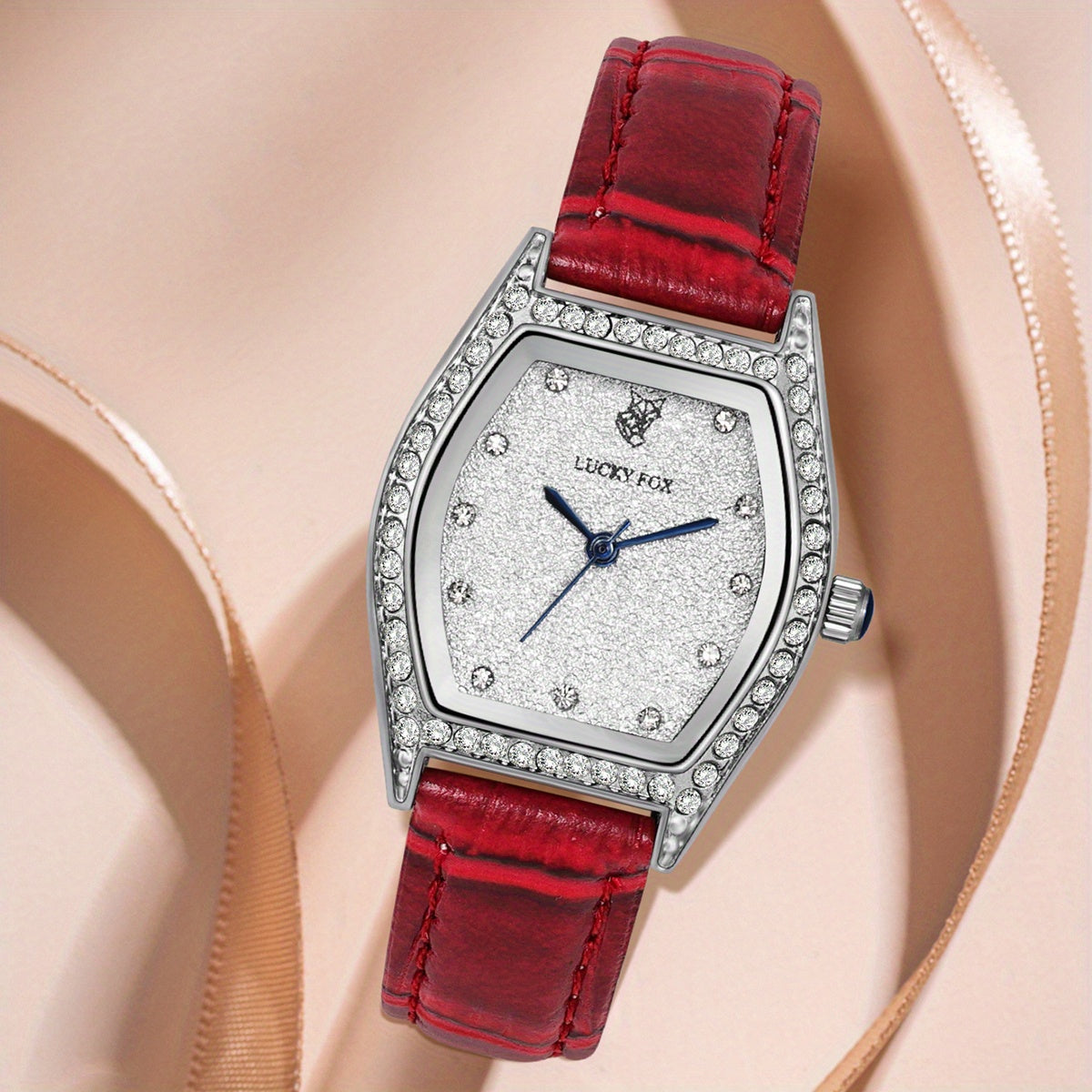 Teenager Faux Diamond Watch Roman Scale Female Student