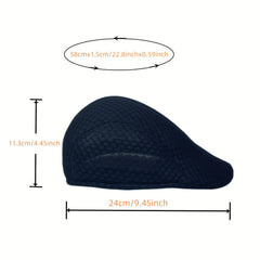 Unisex Hollowed Out Mesh Newsboy Hat Irish Taxi Driver Hats