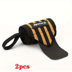 2pcs Sports Wrist Straps for Men Weightlifting Wrap Deadlift Compression Gear