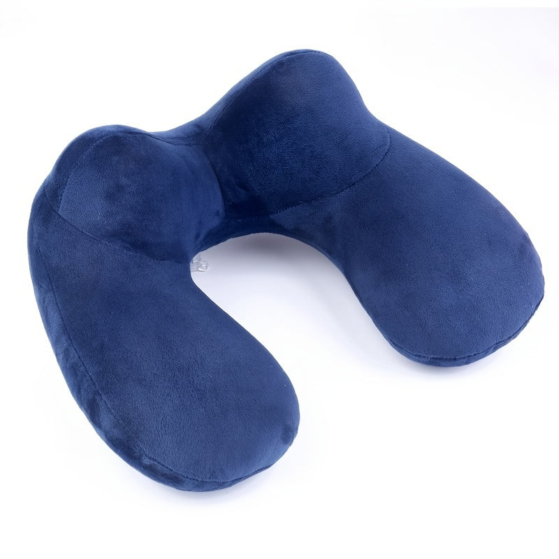 Soft Inflatable U-shaped Pillow for Travel, Home & Outdoor