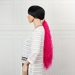 Long Kinky Curly Ponytail Extensions 96 Cm with Hair Ties