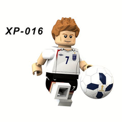 8 Football Stars Minifigures Brick Blocks for Kids
