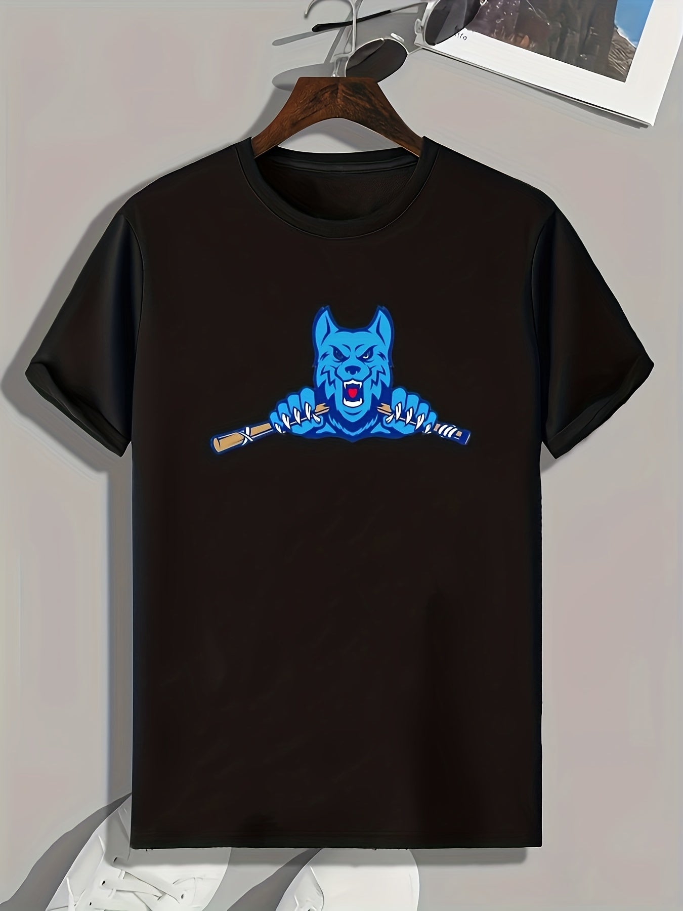 Angry Animal Print Men's Graphic T shirt Casual Comfy Tees For Summer