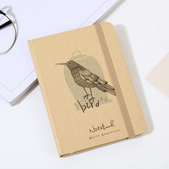 A5 Brown Paper Hardcover Journal with Lined Pages
