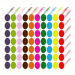 1050pcs Colored Dot Stickers Circle Dots Labels For Office Classroom