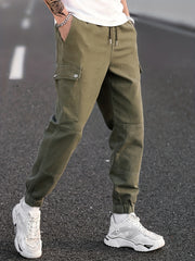 Pocket Cargo Jeans Men's Tapered Pants For All Seasons