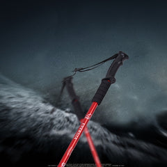 Outdoor Aluminium Trekking Pole Folding Crutch Stick