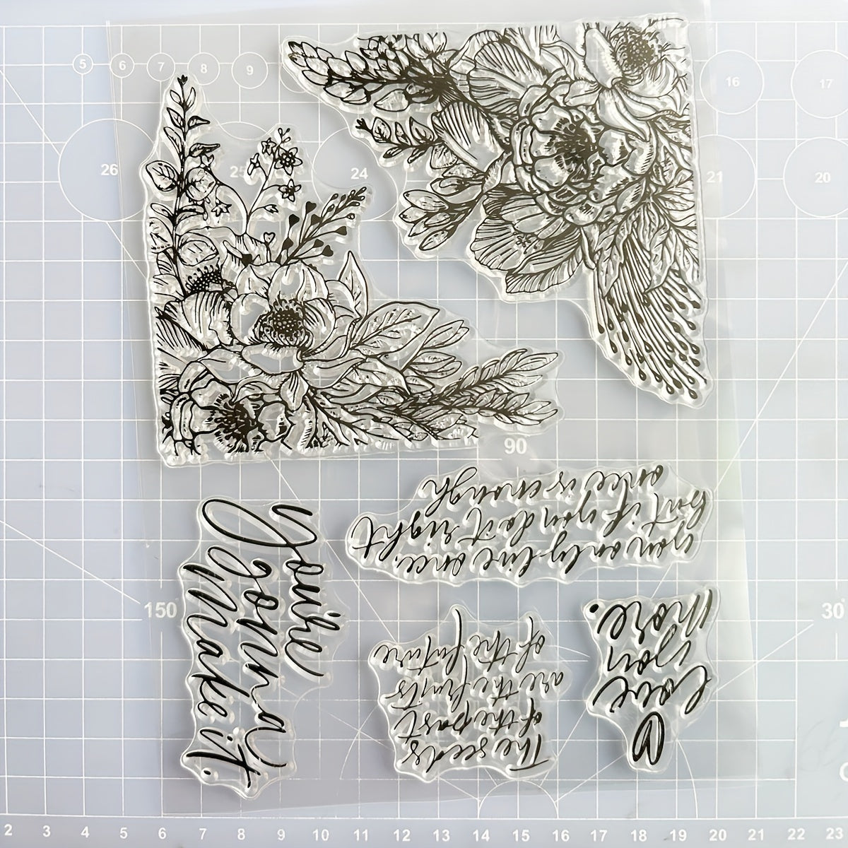 Cartoon Flower DIY Clear Stamp