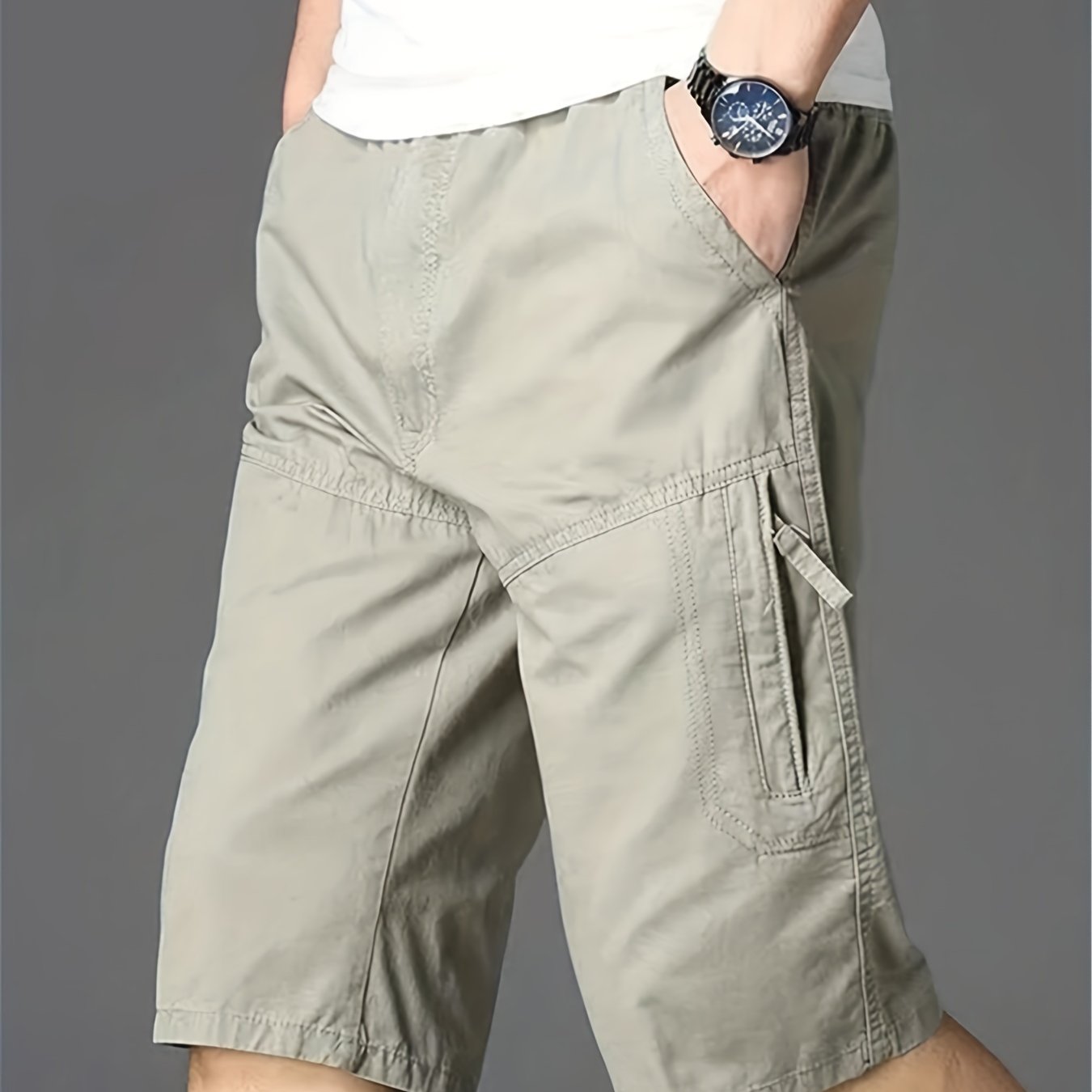 Men's Cotton Cargo Shorts Loose Casual Pants For Summer