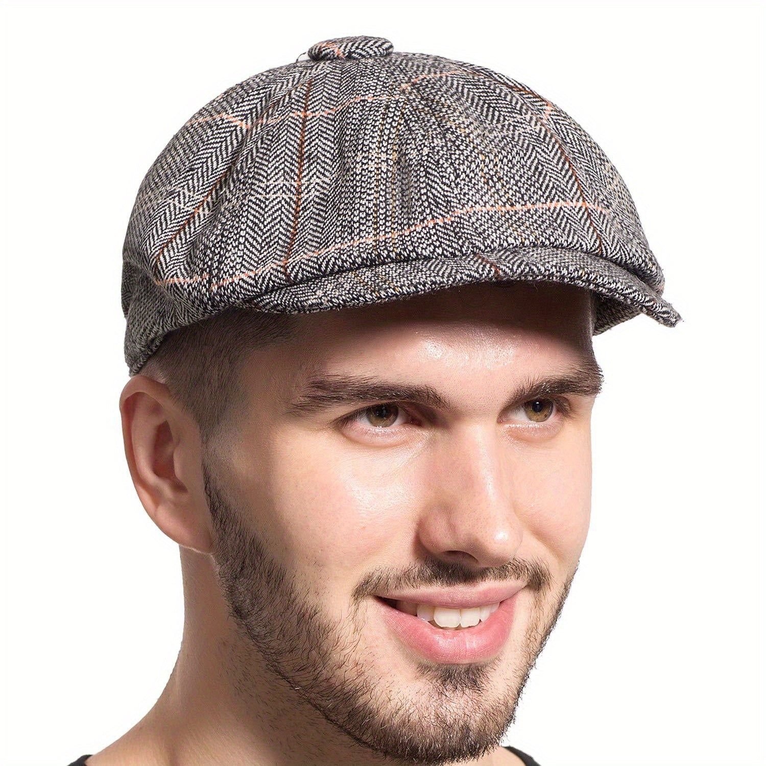 British Retro Newsboy Hat Painter Hat Men's Casual Octagonal Hat