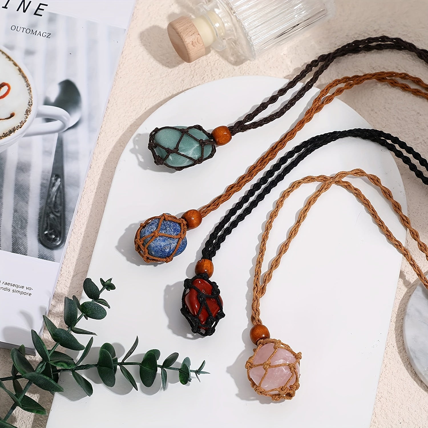 Adjustable Crystal Holder Jewelry Making Necklace Crystal Cage Holder