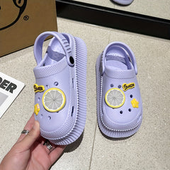 Thick Sole Slides Sandals Shock Absorption Soft Comfortable Slippers