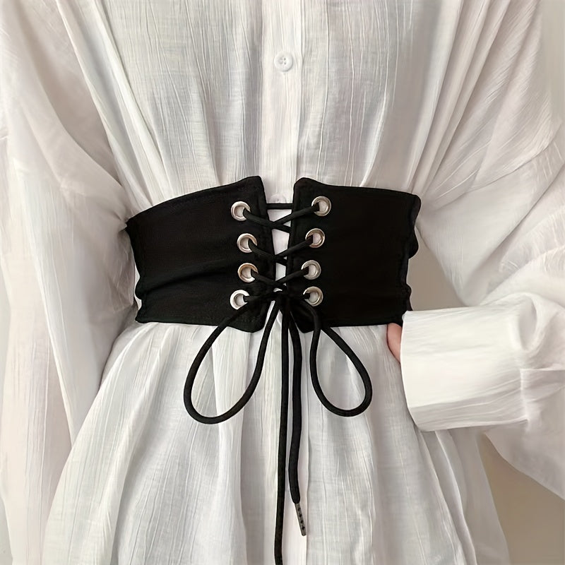 Elastic Wide Belt Waist Seal Corset for Dress Skirt Suit