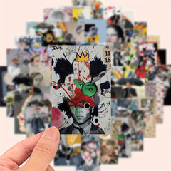 50pcs Modern Art Magazine Cover Stickers Decals for Laptops, Phones, Guitars