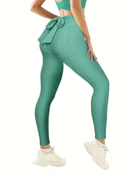 Honeycomb High Waist Leggings Butt Lifting Yoga Pants