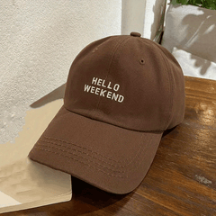 Hipster Letter Baseball Cap Wide Eaves Sun Protection Cap