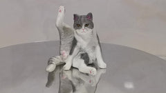 Cat Doll Toy with Lifting Legs Short Hair Creative Desktop Ornament