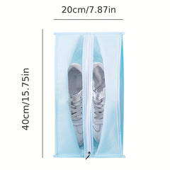 Clear Travel Shoes Storage Bag Lightweight Dustproof Zipper Pouch