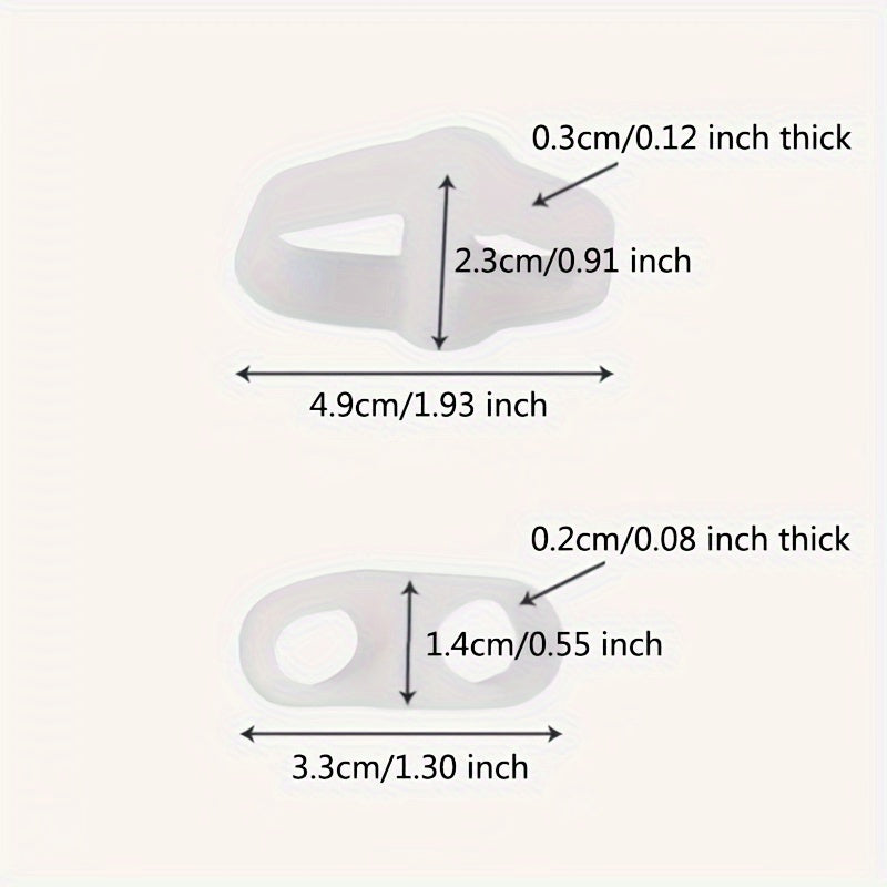 Double Ring Toe Separators Overlapping Toes