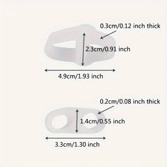 Double Ring Toe Separators Overlapping Toes