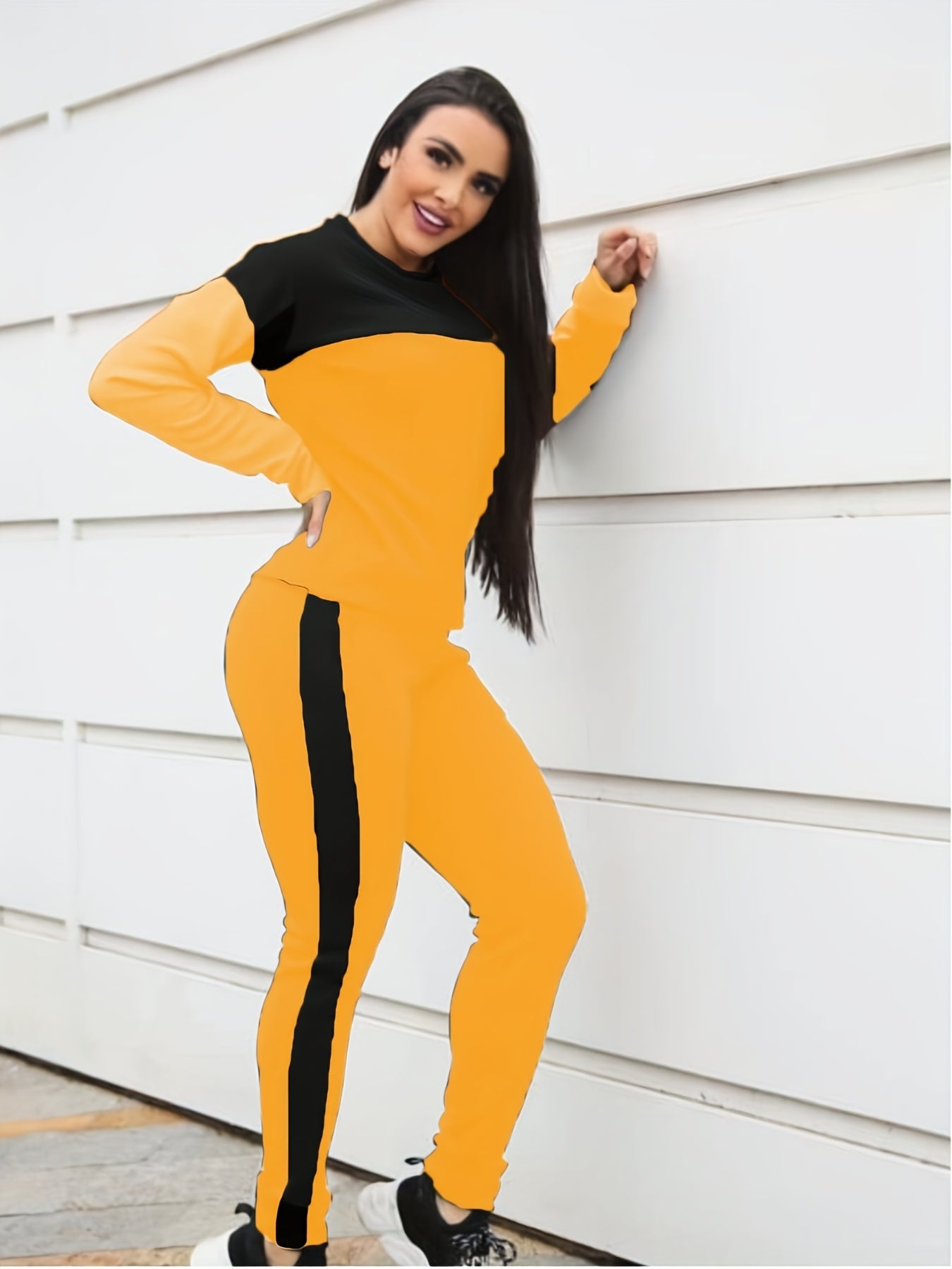 Colorblock Tee & Leggings Set