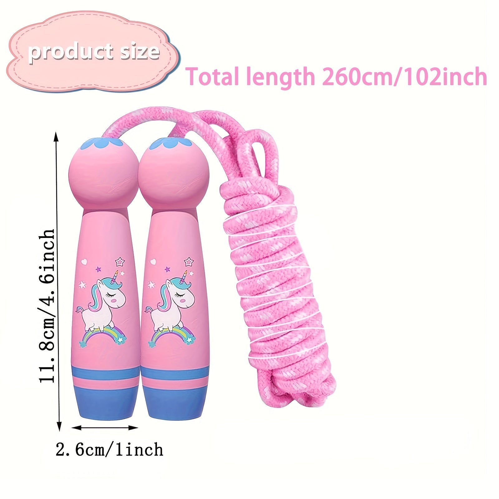 Adjustable Cotton Braided Skipping Rope for Fitness Workout Exercise