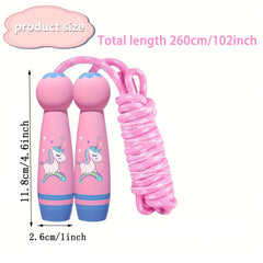 Adjustable Cotton Braided Skipping Rope for Fitness Workout Exercise