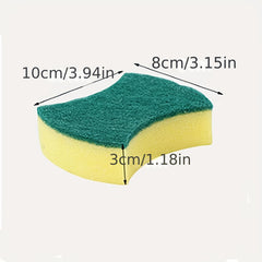 5pcs/10pcs Dishwashing Sponge Brush Home Kitchen Cleaning Non Scratch Durable