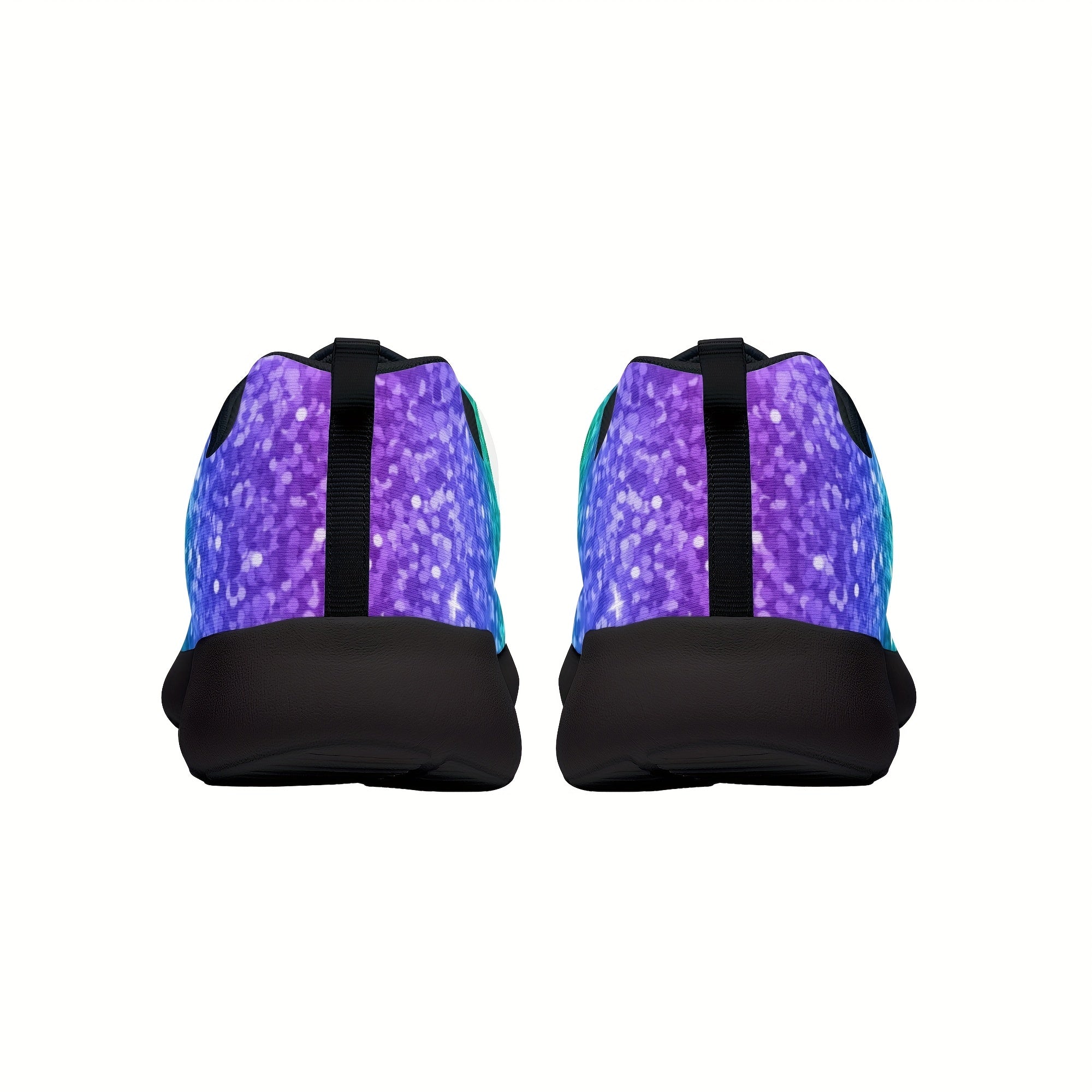 Men's Rainbow Lace-Up Sneakers Comfortable Walking Shoes