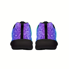 Men's Rainbow Lace-Up Sneakers Comfortable Walking Shoes