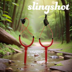 Bait Thrower Fishing Equipment Rubber Band Sling & Hook