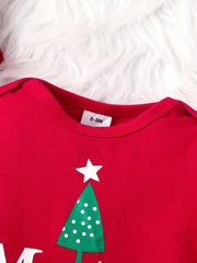 Infant Toddler Spring Autumn Christmas Romper & Hat Set